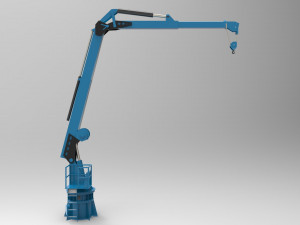 Crane deck ship 3D Model