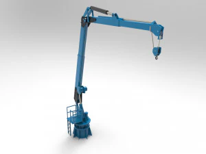 Crane deck ship 3D Model