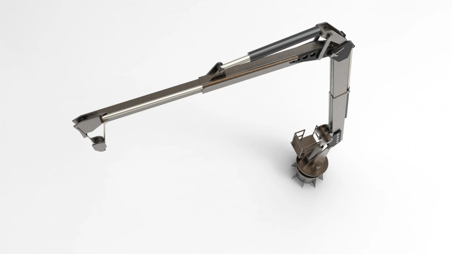 Crane deck ship 3D Model .c4d .max .obj .3ds .fbx .stl .blend