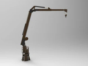 Crane deck ship 3D Model