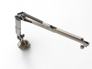 Crane deck ship 3D-Modell