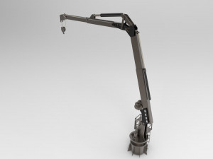 Crane deck ship 3D-Modell
