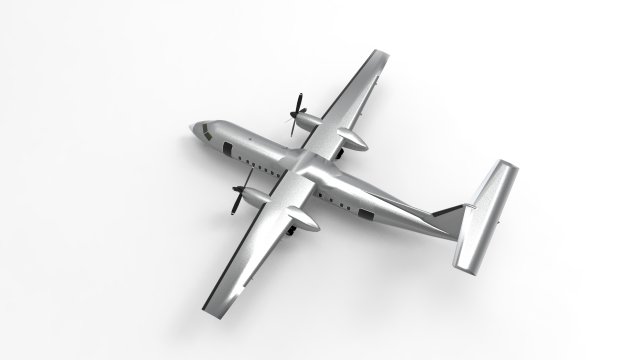 The DeHavilland DHC-8-Q300 Modelo 3D .c4d .max .obj .3ds .fbx .stl .blend 