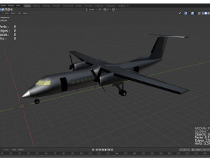 The DeHavilland DHC-8-Q300 Modelo 3D