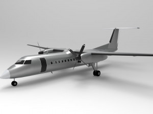 The DeHavilland DHC-8-Q300 Modelo 3D