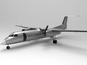 O DeHavilland DHC-8-Q300 Modelo 3D
