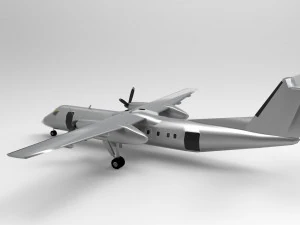 O DeHavilland DHC-8-Q300 Modelo 3D