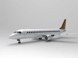 Embraer E-190 3D-Modell