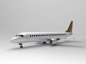 Embraer E-190 Modelo 3D