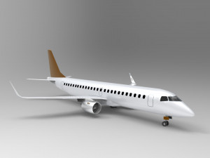 Embraer E-190 3D-Modell