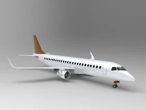 Embraer E-190 Modelo 3D