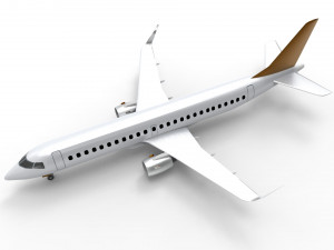 Embraer E-190 3D-Modell