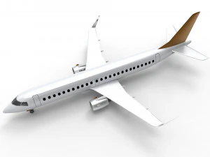 Embraer E-190 Modelo 3D