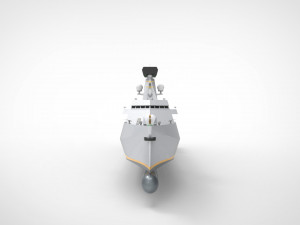Frigate Type X LOA 100m Modelo 3D