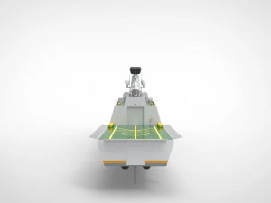 Frigate Type X LOA 100m 3D Model