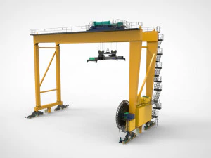 Harbour Container Crane 3D Model