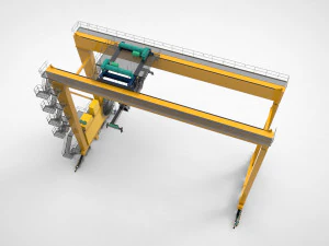 Harbour Container Crane 3D Model