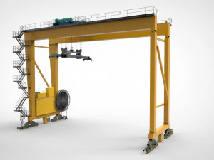 Harbour Container Crane 3D Model