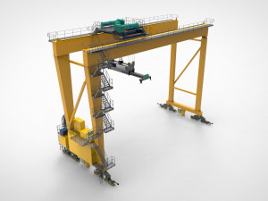 Harbour Container Crane 3D Модель