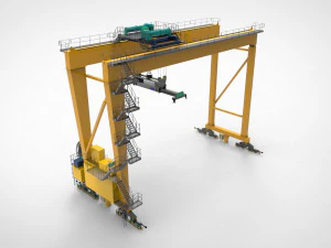 Harbour Container Crane 3D Model