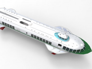 Hidrofoil Ferry Passanger Ship 3D Model
