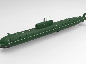 Submarino ruso Low-poly Modelo 3D