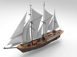 Sailing Ship 3Dモデル