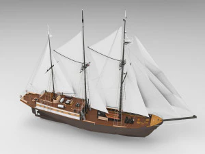 Sailing Ship 3D Model