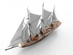 Sailing Ship 3D Model