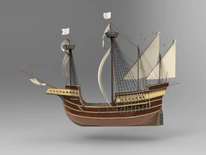 Sailing Ship 3D Model