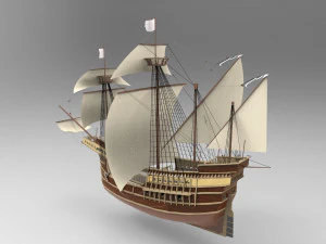 Sailing Ship 3D Model