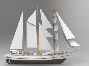 Sailing Ship 3Dモデル