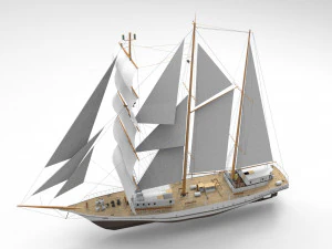 Sailing Ship 3D Model