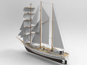 Sailing Ship 3D Model