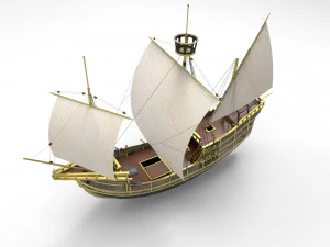 Sailing Ship 3D Model
