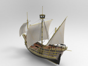 Sailing Ship 3D Model