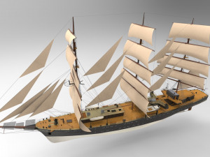 Sailing Ship 3D Model