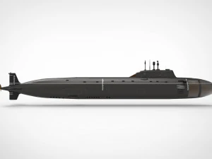 Severodvinsk submarine 3D Model