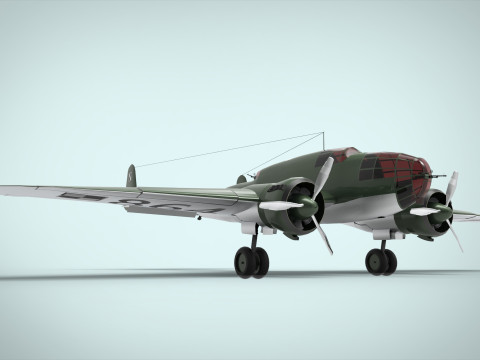 Bomber PZL 37 Model 3D