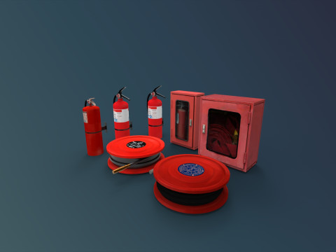 Fire Extuinger equipment 3D Модель