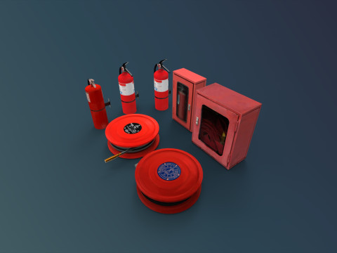 Fire Extuinger equipment 3D Модель