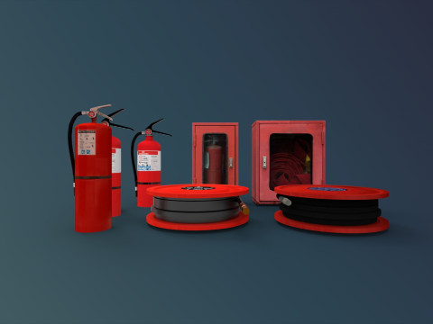 Fire Extuinger equipment 3D Модель