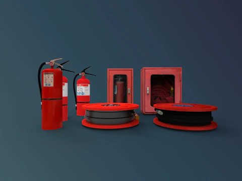 消火設備 3Dモデル