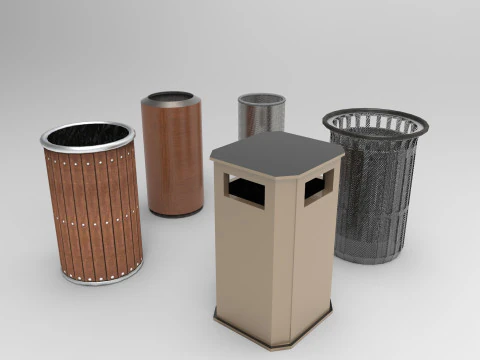 CAIXA DE LIXO Modelo 3D