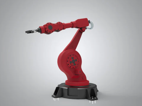 Braccio robotico industriale Modello 3D