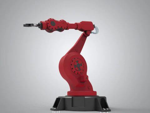 Braccio robotico industriale Modello 3D
