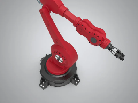 Braccio robotico industriale Modello 3D