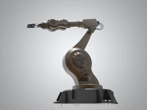 Braccio robotico industriale Modello 3D