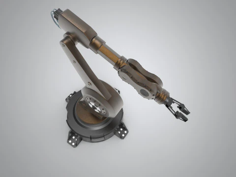 Braccio robotico industriale Modello 3D