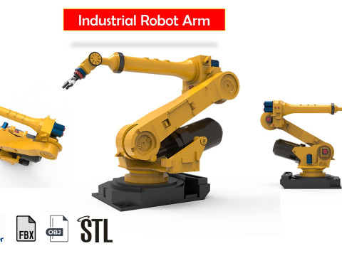 Industrial robot arm Modelo 3D